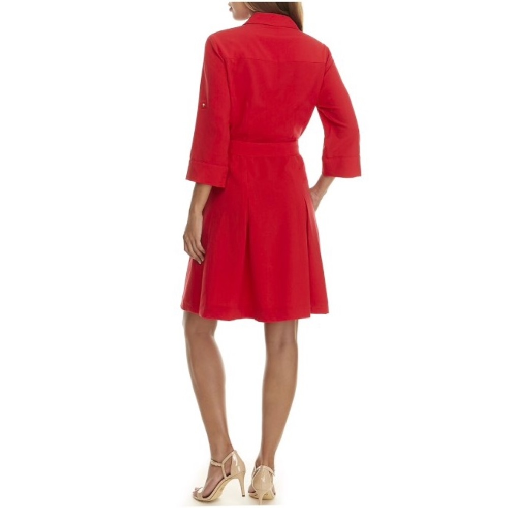 New! MICHAEL KORS Belted Shirtdress - Picture 2 of 4